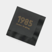 Aangepaste 1985 40e verjaardag Folie gestempeld se Servetten (Links)