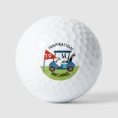 Aangepaste, 19e-holeffkaart gepersonaliseerd golfballen (Voorkant)