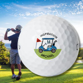 Aangepaste, 19e-holeffkaart gepersonaliseerd golfballen