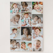 Aangepaste 1,014 Stuk 12-foto Collage Moeilijk Legpuzzel (Verticaal)