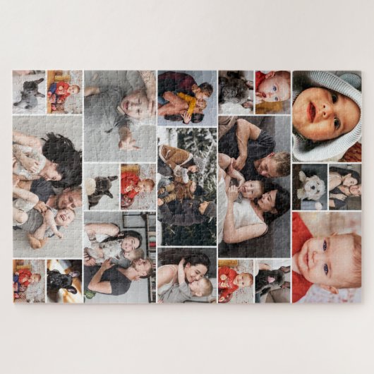 Aangepaste 1,014 Stuk 21-foto Collage Moeilijk Legpuzzel (Horizontaal)