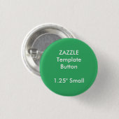 Aangepaste 1,25-inch witte Button met kleine ronde (Voorkant /achterkant)