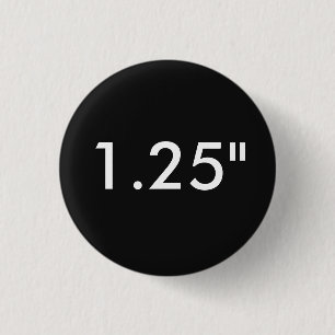 Aangepaste 1,25-inch witte Button met kleine ronde