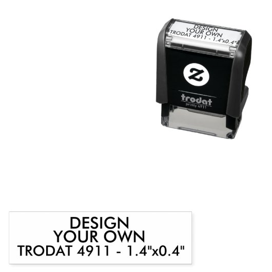 Aangepaste 1,4" x 0,4" Trodat 4911 Zelfinktstempel Zelfinktende Stempel (In situ)