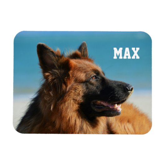 Aangepaste 1 foto en naam Familielid Foto Magneet (Horizontaal)