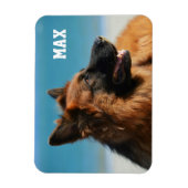 Aangepaste 1 foto en naam Familielid Foto Magneet (Verticaal)