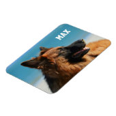 Aangepaste 1 foto en naam Familielid Foto Magneet (Linkerzijde)