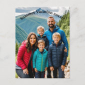 Aangepaste 1 Foto Familie Briefkaart (Voorkant)