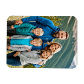 Aangepaste 1 foto Familie Flexibele foto Magneet (Horizontaal)
