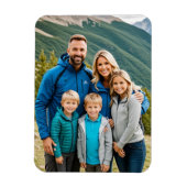 Aangepaste 1 foto Familie Flexibele foto Magneet (Verticaal)