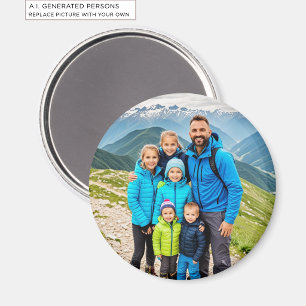 Aangepaste 1 Foto Familie Magneet