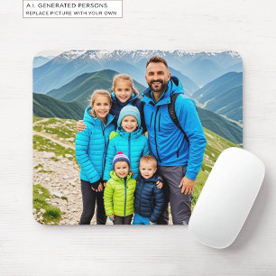 Aangepaste 1 Foto Familie Muismat