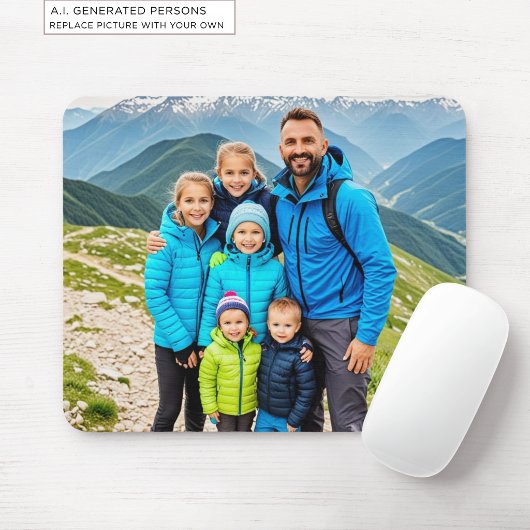 Aangepaste 1 Foto Familie Muismat
