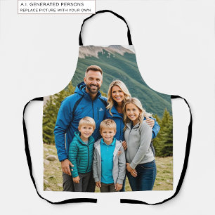 Aangepaste 1 Foto Familie Schort