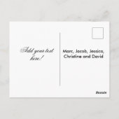 Aangepaste 1 fotofamilie briefkaart (Achterkant)