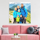 Aangepaste 1 fotofamilie canvas afdruk (Insitu (Woonkamer))