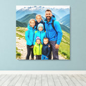 Aangepaste 1 fotofamilie canvas afdruk (Insitu (Houten vloer))