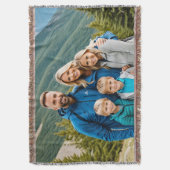 Aangepaste 1 fotofamilie deken (Voorkant Verticaal)