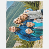Aangepaste 1 fotofamilie fleece deken (Voorkant)