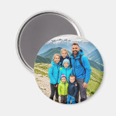 Aangepaste 1 fotofamilie magneet (Voorkant / Achterkant)