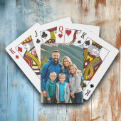 Aangepaste 1 fotofamilie pokerkaarten