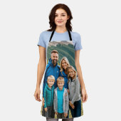 Aangepaste 1 fotofamilie schort (Gedragen)