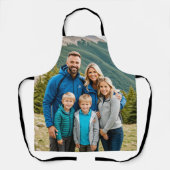 Aangepaste 1 fotofamilie schort (Voorkant)