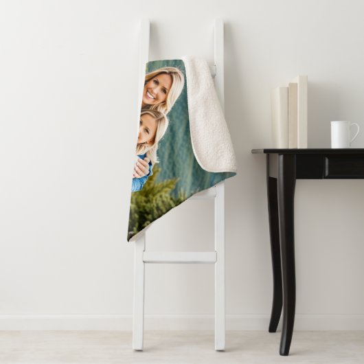 Aangepaste 1 fotofamilie sherpa deken (In situ)