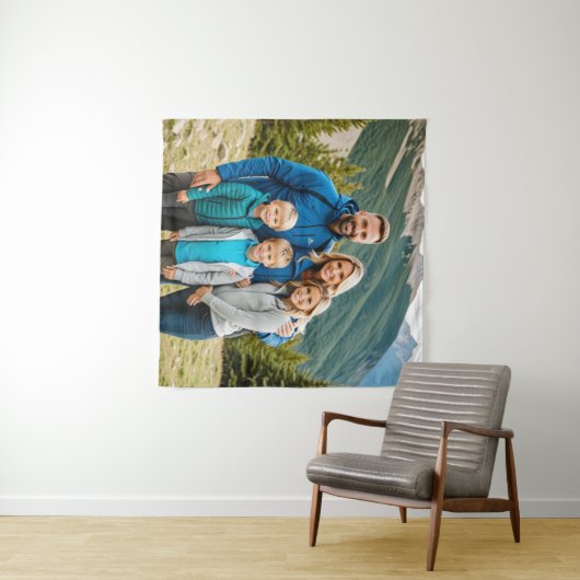 Aangepaste 1 fotofamilie wandkleed (In Situ (horizontaal))