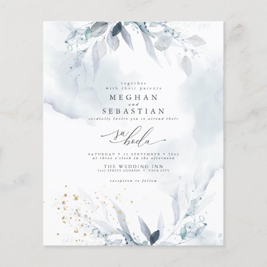 Aangepaste 1 Isaac Ruth Budget Dusty Blue Waterver (Voorkant)