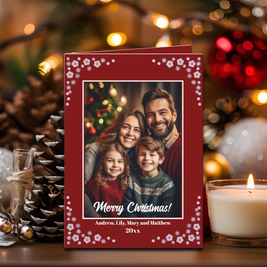 Aangepaste 1 speciale kerstfoto kaart