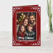 Aangepaste 1 speciale kerstfoto kaart (Voorkant)