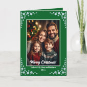 Aangepaste 1 speciale kerstfoto kaart (Voorkant)