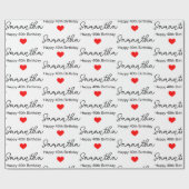 Aangepaste 1e 2e 10e 20e 30e 40e verjaardagsfeestj cadeaupapier (Vlak)