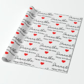 Aangepaste 1e 2e 10e 20e 30e 40e verjaardagsfeestj cadeaupapier (Uitgerold)