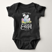 Aangepaste 1e Pasen met Cute Bunny Romper (Voorkant)