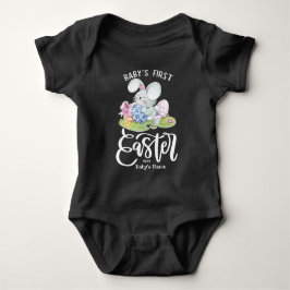 Aangepaste 1e Pasen met Cute Bunny Romper