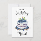 Aangepaste 1s Verjaardagstaart Kaart Gepersonalise (Voorkant)