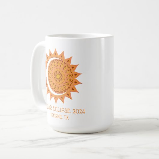 Aangepaste 2024 Eclipse Koffiemok (Voorkant links)