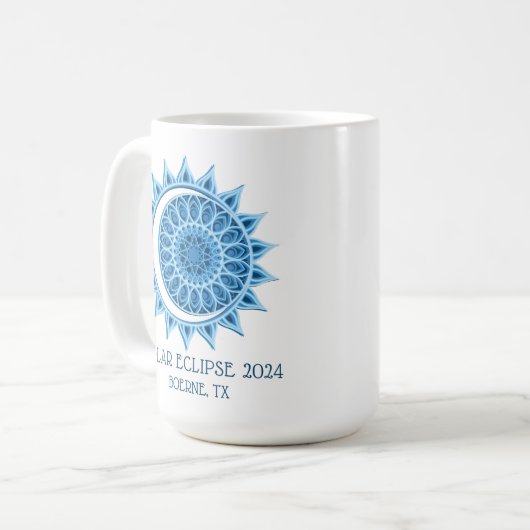 Aangepaste 2024 Eclipse Koffiemok (Voorkant links)