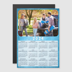 Aangepaste 2024 Koelkast Magneet Kalender Familie 