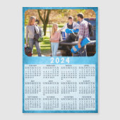 Aangepaste 2024 Koelkast Magneet Kalender Familie  (Voorkant)