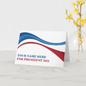 Aangepaste 2024 verkiezingskandidaat voor Presiden Kaart (Gele Bloem)