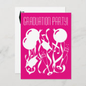 Aangepaste 2025 afstudeerfeest uitnodiging briefka (Voorkant / Achterkant)