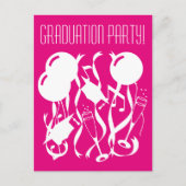 Aangepaste 2025 afstudeerfeest uitnodiging briefka (Voorkant)