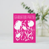 Aangepaste 2025 afstudeerfeest uitnodiging briefka (Staand voorkant)