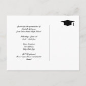 Aangepaste 2025 afstudeerfeest uitnodiging briefka briefkaart (Achterkant)