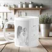 Aangepaste 2025 hondenkalender Mok met familiefoto