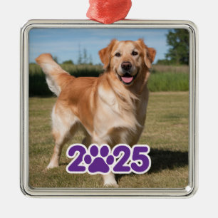 Aangepaste 2025 huisdier foto metaal ornament