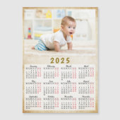 Aangepaste 2025 Kalender Koelkast Magneet Foto (Voorkant)